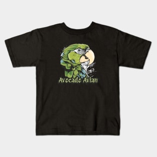 Avocado Avian Green Quaker Street Art Kids T-Shirt